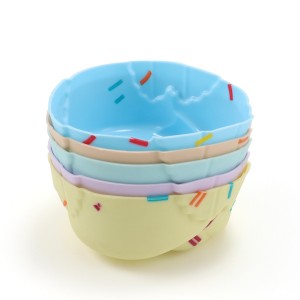 Custom na Candy Color Silicone Muffin Cup