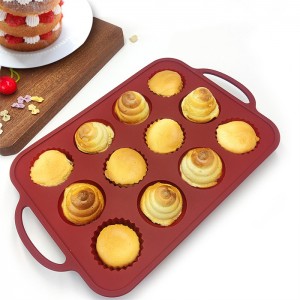 Silikonová dortová forma na muffiny na zakázku Factory na 12 šálků