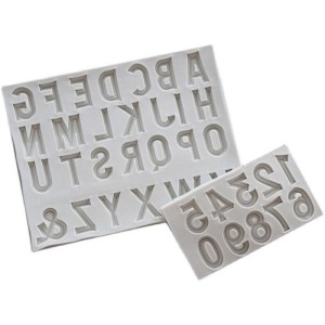 Molde de pastel de número de letra de silicona OEM