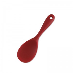 Set de utensilios de cociña de silicona vermella OEM de catro pezas
