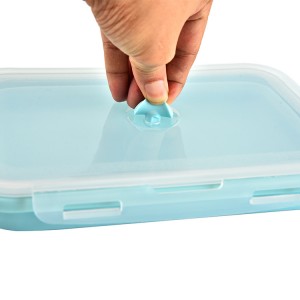 Custom Square Silicone Collapsible Lunch Box