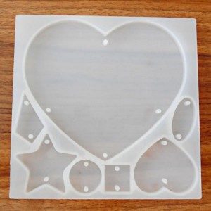 Molde de resina de silicona de corazón de fabricante personalizado