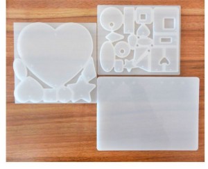 Molde de resina de silicona de corazón de fabricante personalizado