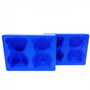 Fabricante de moldes para pasteles de silicona para mousse de oso 3D