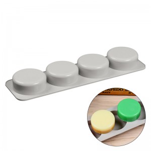 Custom 4-cavity Circular Soap Mold