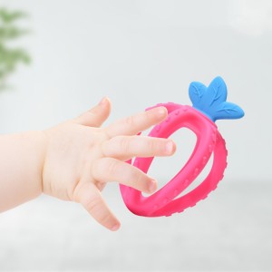Fruit shaped silicone silicone teething toy