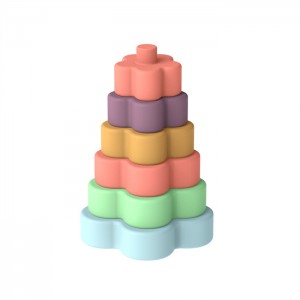Custom silicone stackable toy factory