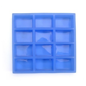 Квадратная сіліконавая форма для мыла, памер: 32,9 × 24,6 × 3,4 см