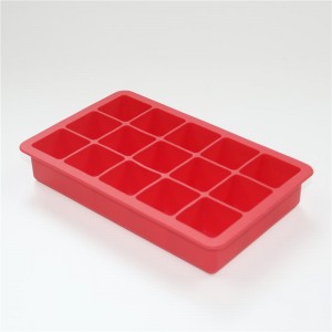 Ice Cube Tray Large Size Silicone Flexible 15 Cavity Ice Maker for Whiskey and Cocktails, Keep Drinks Chilled