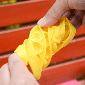 Push POP Bubble Sensory Fidget Toy Bubble Sensory Decompression Autism Special Needs Relief Pressure Silicone Squeeze Sensory Toys Very Suitable for Office and Life Stress Relief (Octagon Yellow)