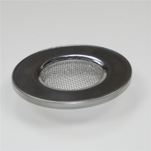 Kitchen Sink Strainer Basket – Rust-free 1.5″ Deep Mesh Screen – Clog-Free Stainless Sink Filter – Drain Cover with Wide Rims – 4.5 inch Diameter – Chrome Stainless Steel