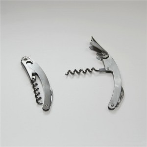 Silver, Professional Waiter’s Corkscrew- Bottle Opener and Foil Cutter, Used By Sommeliers, Waiters and Bartenders Around The World