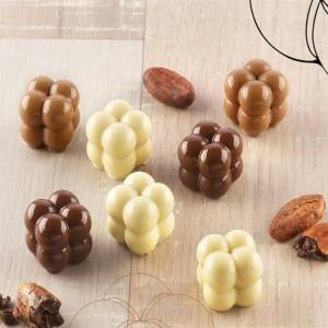 15 Cavities Silicone 3D Cube Shaped Fondant Mold for Chocolate Cake Handmade Soap Mould Candy Making Pastry Candle DIY Cupcake Dessert Decoration