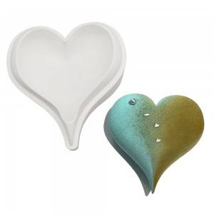 Silicone 3D Sharp Corner Heart Shaped Fondant Mold for Chocolate Cake Handmade Soap Mould Candy Making Pastry Candle DIY Cupcake Dessert Decoration