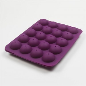 BPA Free Silicone Cake Pop Mold, 20 balls are reusable Lollipop Silicone Molds,Muffin Cake Ice Cube Trays Jelly Moulds