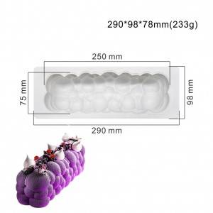 Silicone 3D Long Cloud Shapoed Fondant Mold for Chocolate Cake Handmade Soap Mould Candy Making Pastry Candle DIY Cupcake Dessert Decoration