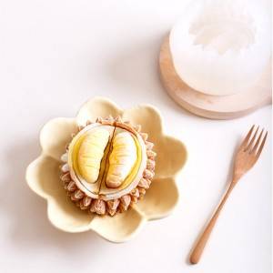 Silicone 3D Durian Shaped Thick Fondant Mold for Chocolate Cake Handmade Soap Mould Candy Making Pastry Candle DIY Cupcake Dessert Decoration