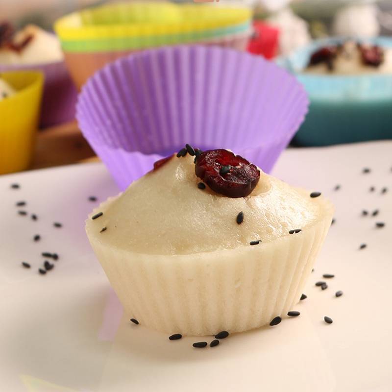 Kayaso Reusable Silicone Baking Cups, Cake molds None-Stick Cupcake Mu –