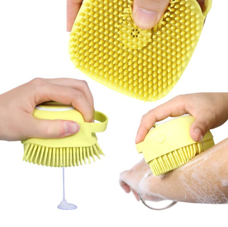 New Style Silicone Massage Rub Back Brush Bath ball suitable for Children Adult Bath Brush Featured Image