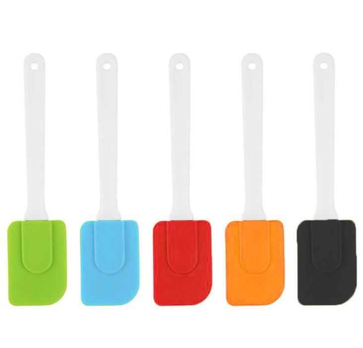 China OEM Silicone Spatula Tongs – FDA  Silicone spatula sets with plastic handle custom patone color available – Jingqi
