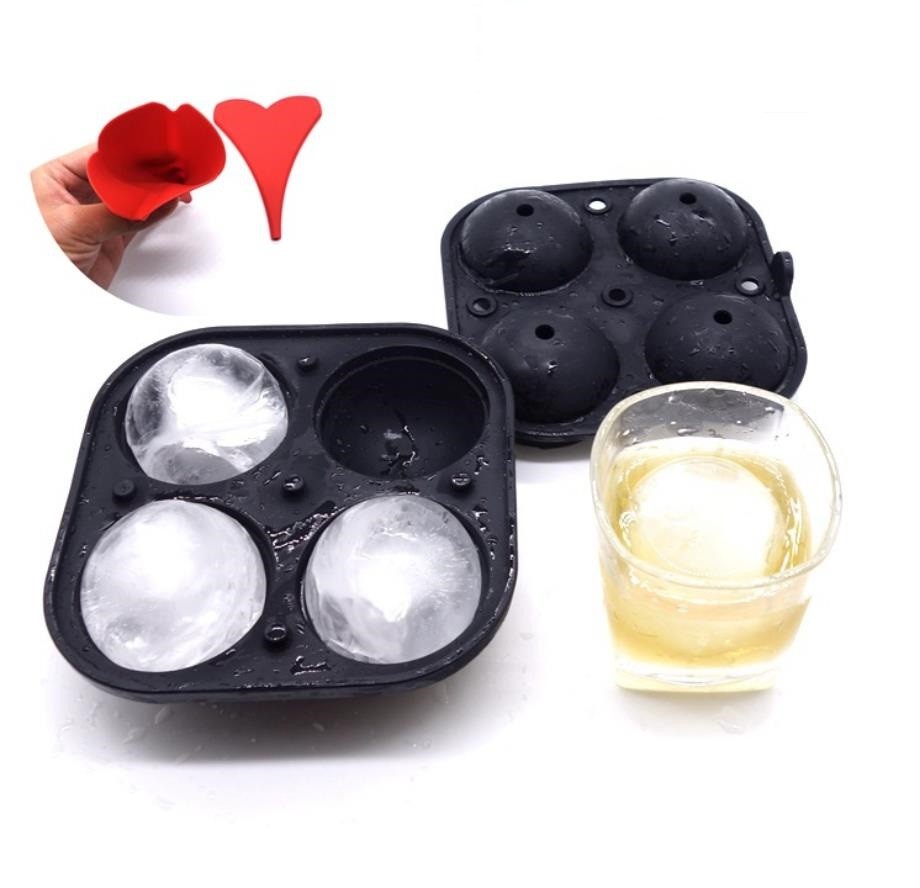 2020 wholesale price Silicone Ice Molds - Mini Diy Silicone Ice Ball Molds Set Round Shape 5.6CM Diameter For Drinks – Jingqi