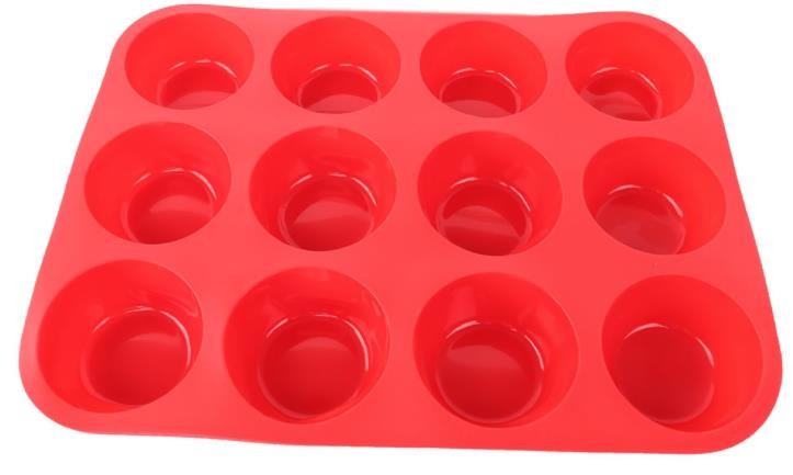 Manufacturer for Silicone Cake Moulds - 12 Cavity High Temperature Silicone Mold Quick Release 165g Net Weight Stackable – Jingqi