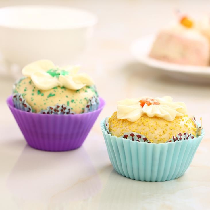 2020 High quality Cake Trays - cupcake mold  Fda standard Silicone cupcake molds 12pcs/sets custom pantone color – Jingqi