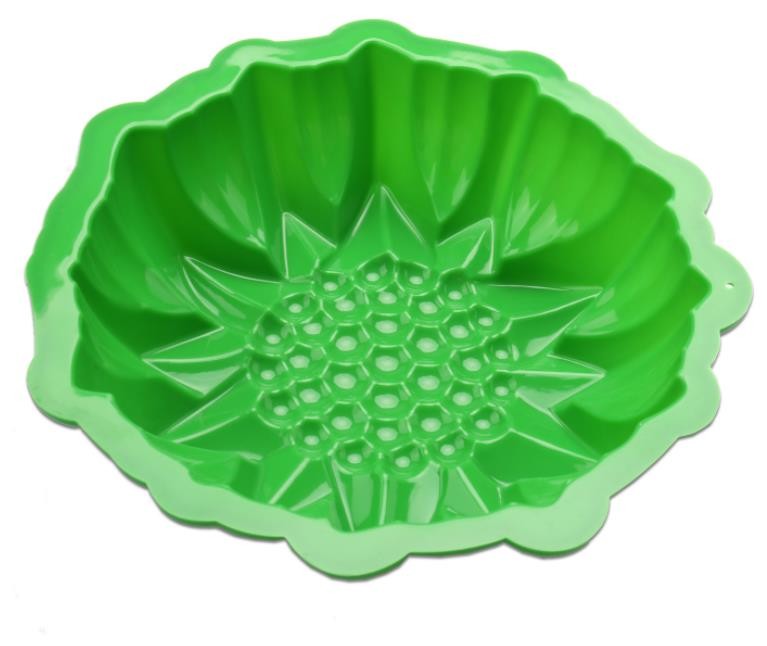 Bakeware Silicone Cupcake Liners Three Dimensional DIY 8 Inch Green Color