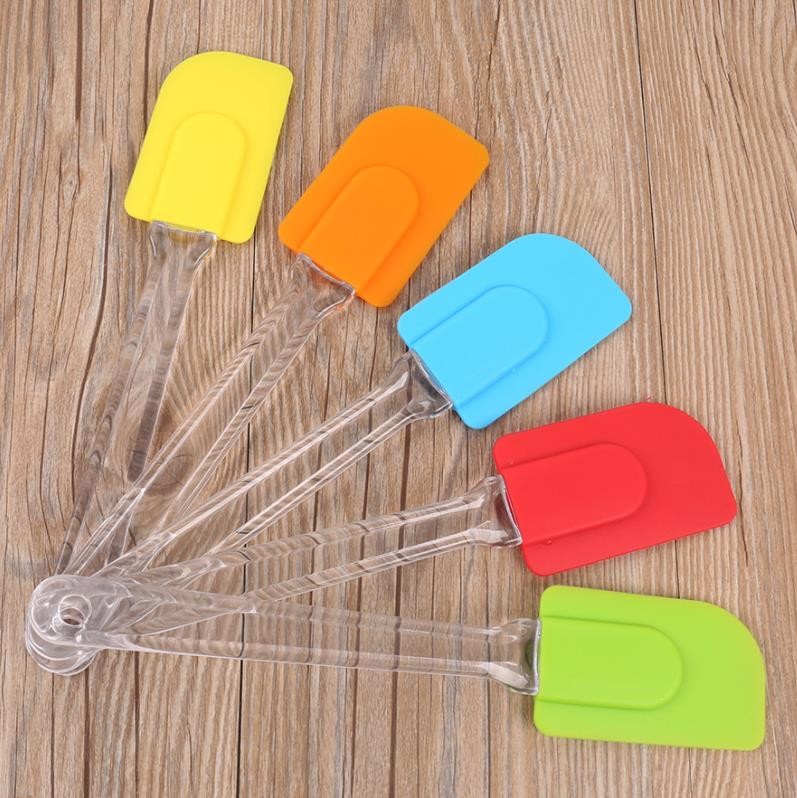 Angled Small Cookie Silicone Spoon Spatula Cooking Tool Practical