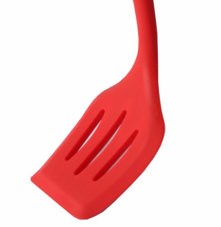 Solid Color Food Grade styles silicone slotted turner cooking tools