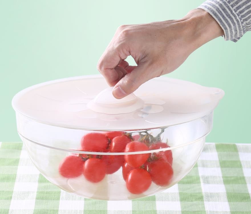 Low price for Silicone Utensils - Large sizes Food Grade standard Silicone Food Preservation Bowl Cover lid – Jingqi