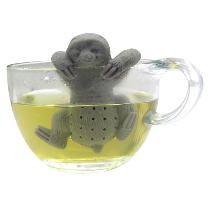 PriceList for Kitchen Silicone Spatula - Animal sloth shaped Grey Color   Food Grade Silicone Tea infuser BPA Free – Jingqi