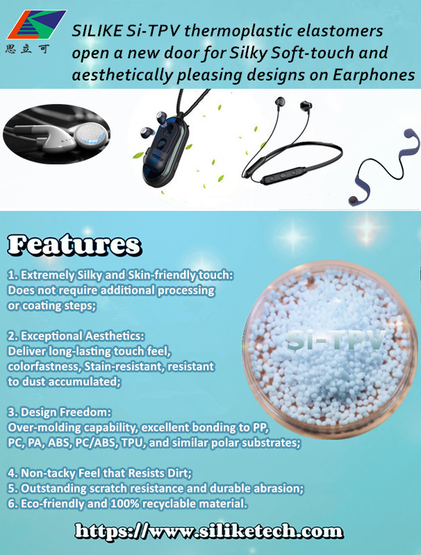 Innovation soft touch material enables aesthetically pleasing designs on the headphone