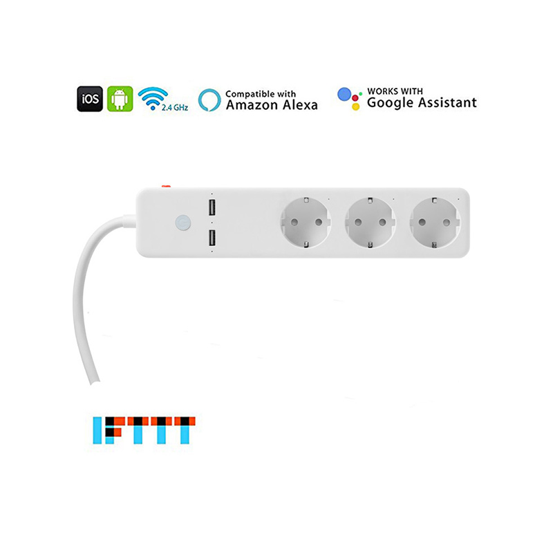 2-in-1 Tuya Smart Socket Bluetooth Gateway Light Timing Switch Energ  Monitor EU/US Electrical Outlet Voice Alexa Google Home