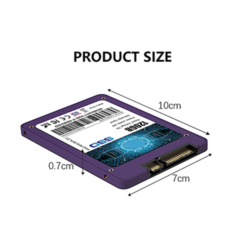 China Kissin 2.5” SATA SSD 1TB Hard Drive For Desktop Black Plastic Case  Manufacturer and Supplier