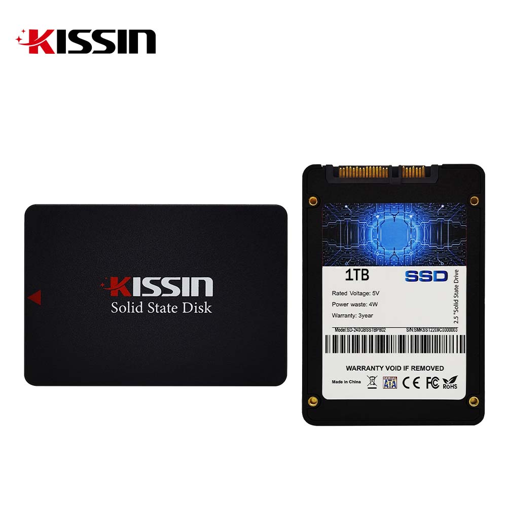 [Copy] Kissin 2.5” SATA SSD 1TB Hard Drive For Desktop Black Plastic Case