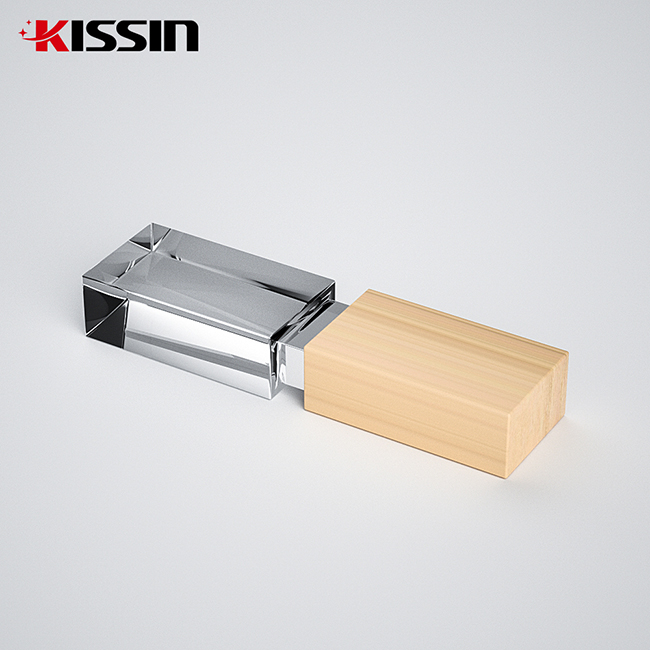 Wooden Crystal USB Flash Drive 32GB 64GB 128GB USB 2.0 Flash Drive Memory Stick