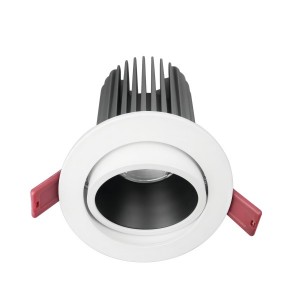 90mm Cut-out 8W Aluminum Coasted  Plastic  downlight  with CCT switchable