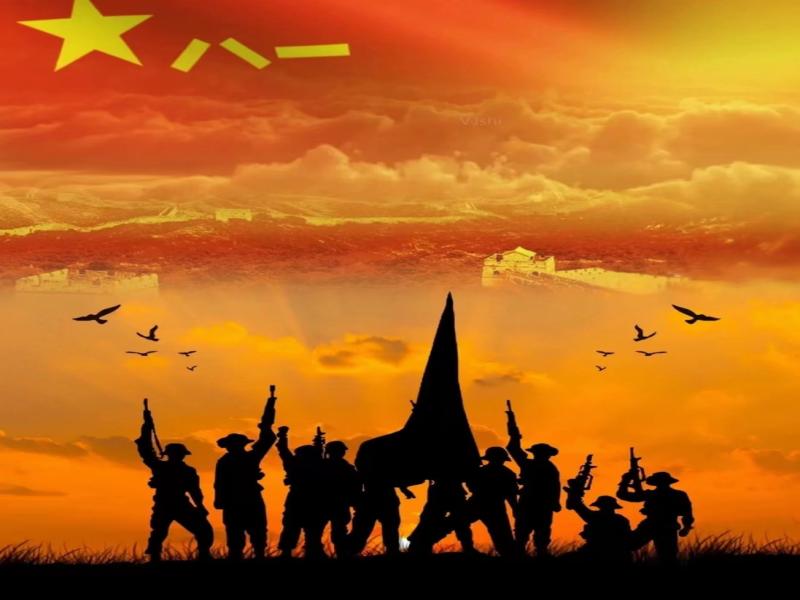 في يوم الجيش الأول من أغسطس، يود سينا ​​إيكاتو أن يشيد بجيش التحرير الشعبي العظيم!