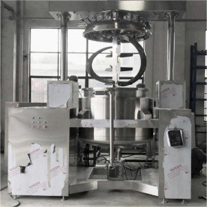 Máquina de emulsificação homogeneizadora a vácuo, shampoo líquido, misturador homogeneizador de emulsão de alto cisalhamento para fazer creme cosmético