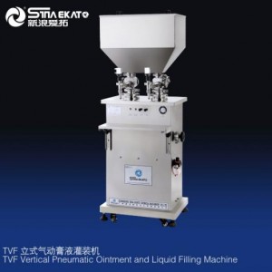 Máquina de alimentação de enchimento de cera de vaselina, creme líquido manual semiautomático com aquecimento e mistura opcional