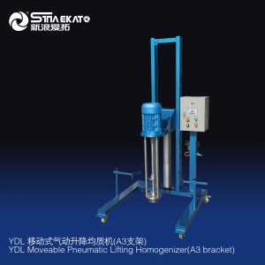 Máquina de homogeneización del mezclador de dispersión de cizallamiento de alta velocidad de elevación neumática eléctrica YDL