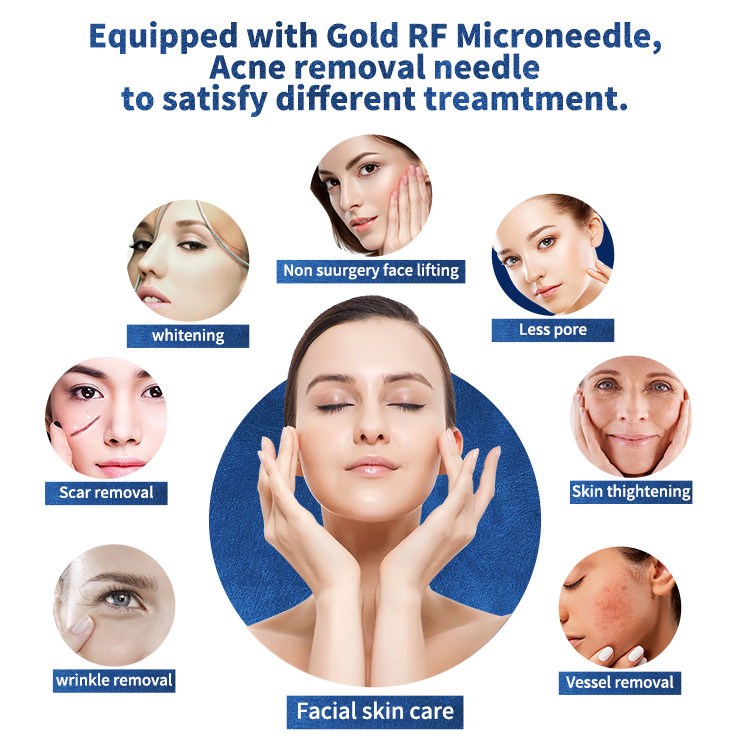 RF Microneedling Portable Fractional Face Gbígbé Awọ Tighting Machine