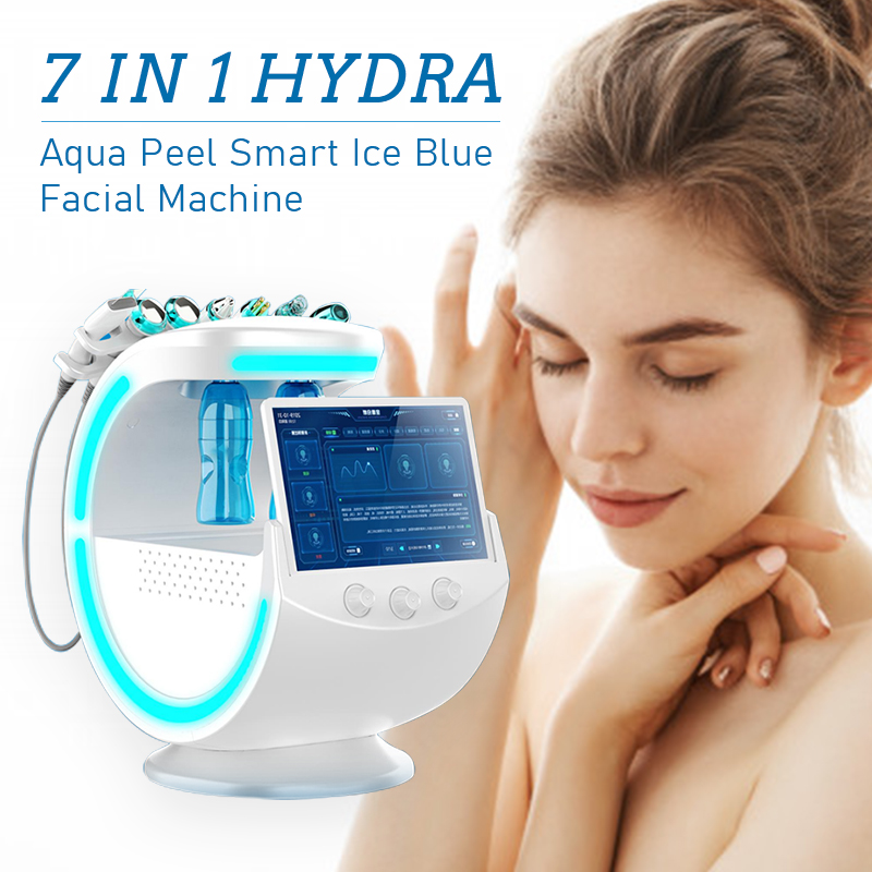 7 in 1 hydra dermabrasion aqua peel smart ice blue facial machine for salon use Featured Image