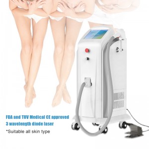 FDA Approved 755nm 808nm 1064nm 3 in 1 Diode Laser Hair Removal Machine