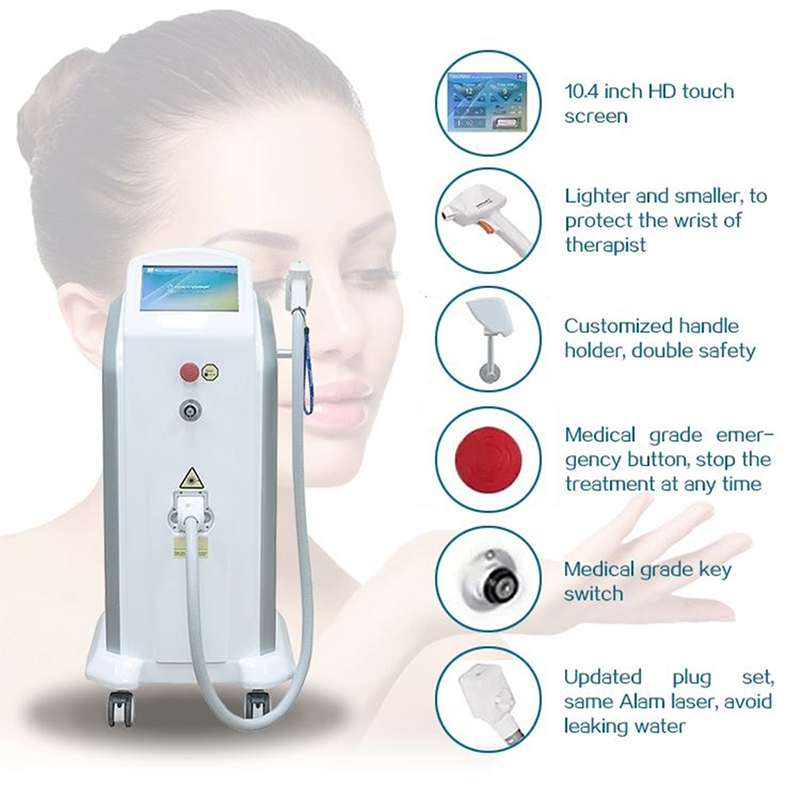 Hot-selling Vacuum Roller Cellulite Removal Machine - Razorlase Diode Laser  Hair Removal Combines Three Wavelength of 755nm&808nm&1064nm – Sincoheren detail pictures