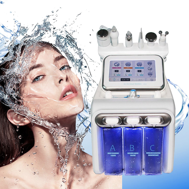 Most Popular H2O2 Hydrafacials 6 In 1 Skin Treatment Machine