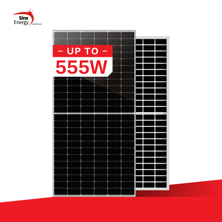 High-Quality OEM Solar Panel Half Cell Manufacturers - 144 cells 540W, 545W, 550W, 555W bifacial solar panel  – SINE ENERGY