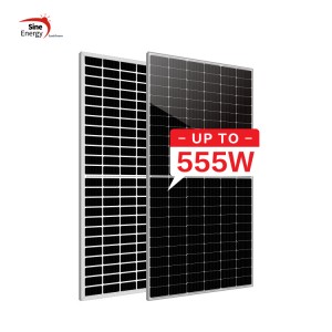 144 cells 540W, 545W, 550W, 555W bifacial solar panel