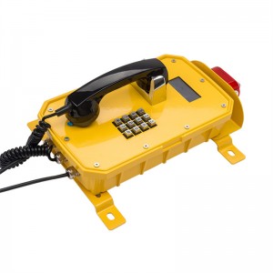 Industrial Weatherproof IP Telephone with LCD display for Construction Communications-JWAT921